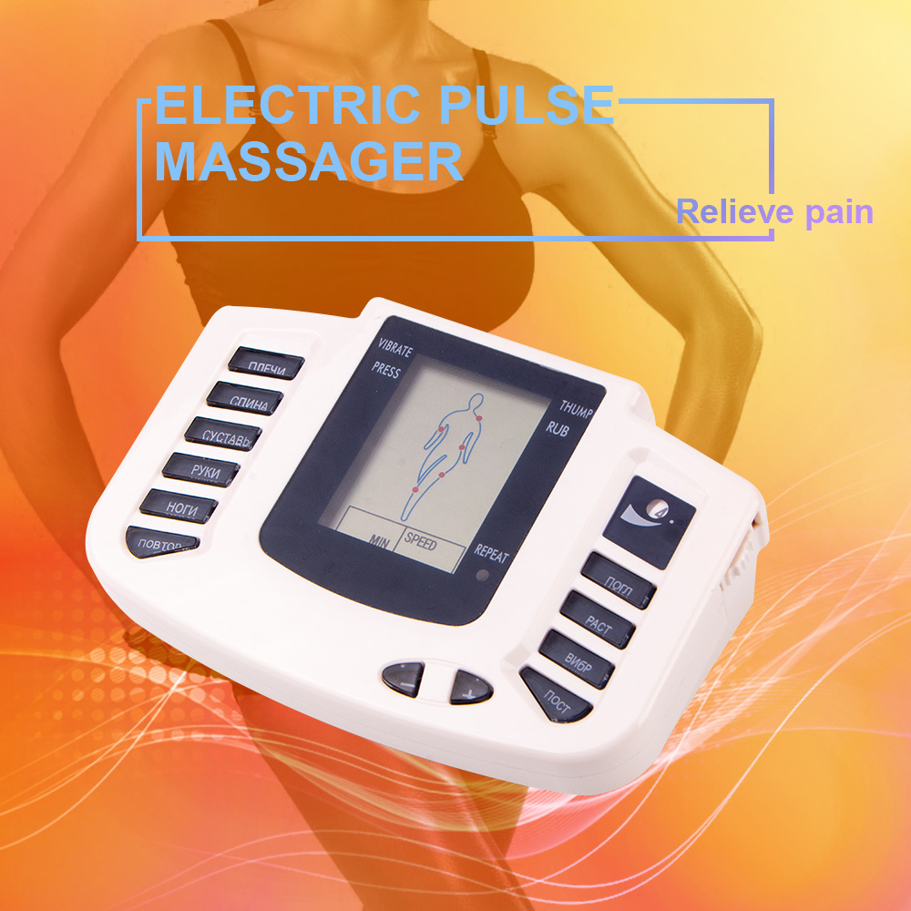 Electrical Muscle EMS Stimulator Slimming Massager Pulse Tens Acupuncture Machine Slippers With Pads