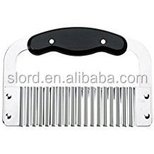 Crinkle Cutting Tool Salad Chopping Knife and Vegetable French Fry Cutter Slicer, Stainless Steel Blade