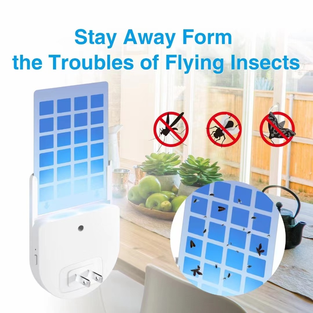 Mosquito Killer Fly Trap Plug-in Flying Insect Trap for Mosquito, Flies, Fruit Flies, Moths, Gnats, Gnat Trap for House Indoor