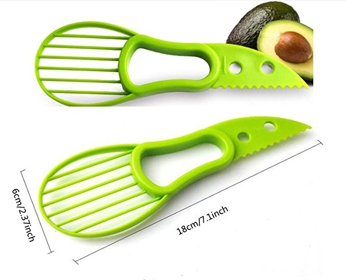 Multifunction Plastic Avocado Tool Avocado Scoop Corer Fruit Cutter Slicer