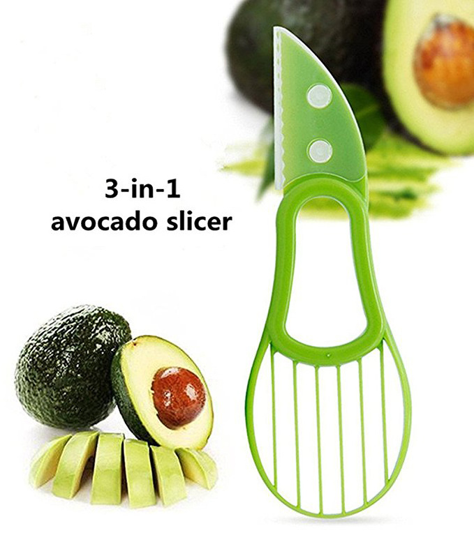 Multifunction Plastic Avocado Tool Avocado Scoop Corer Fruit Cutter Slicer