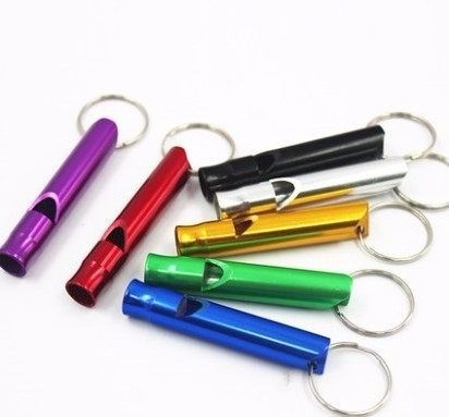 Aluminum Alloy Outdoor Survival Lifeguard Whistle Referee Whistle Children's Whistle