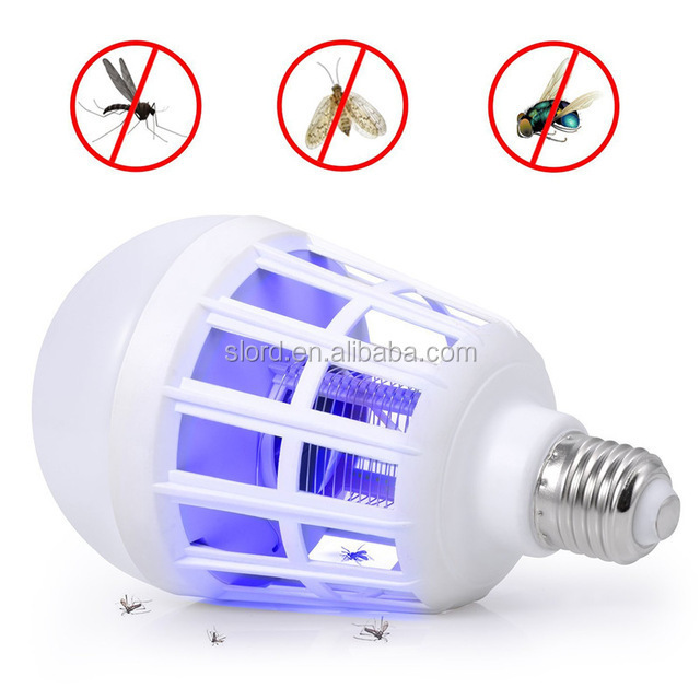 Mosquito repellent light bulb kills mosquito Electronic insect Killer Night Light bug zapper for Home Bedroom Outdoor Garden