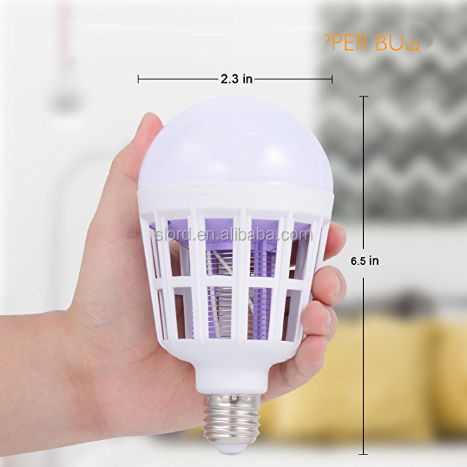 Mosquito repellent light bulb kills mosquito Electronic insect Killer Night Light bug zapper for Home Bedroom Outdoor Garden