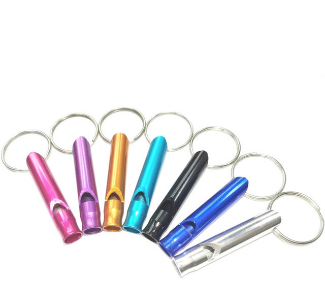 Aluminum Alloy Outdoor Survival Lifeguard Whistle Referee Whistle Children's Whistle