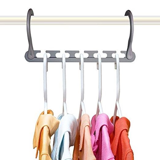 Multi-hole Support Hanger Plastic Travel Portable Rotating Folding Clothes Rack Storage Hanger