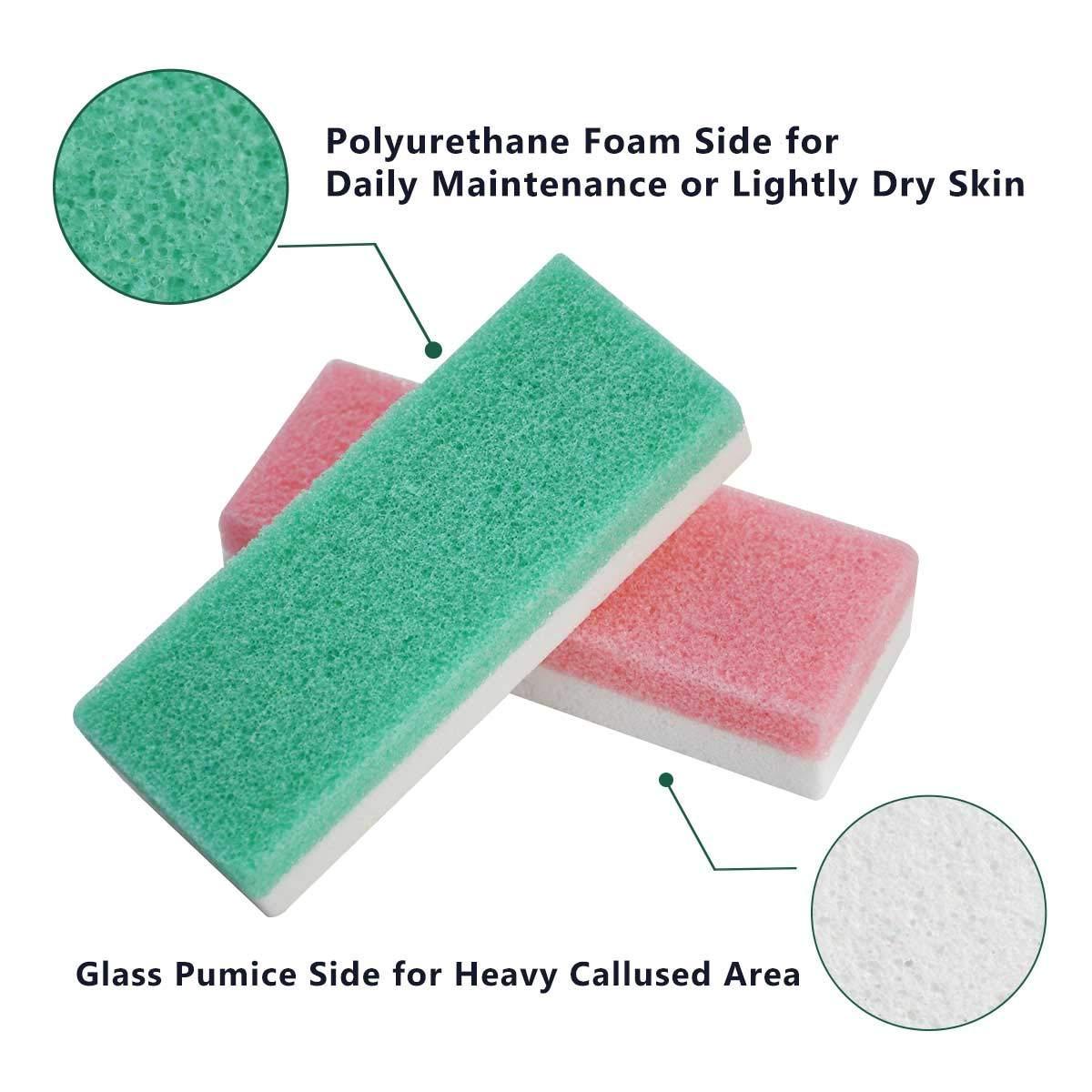 Pumice Bar Dual Sided Extra Coarse Exfoliating Foot File Heel & Feet Scrubber Pumice Sponge Foot Pad Buffer Callus Remover