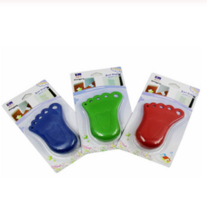 Plastic Foot Shape Baby Child Safety Care Finger Protection Door Stopper Guard Finger Protector