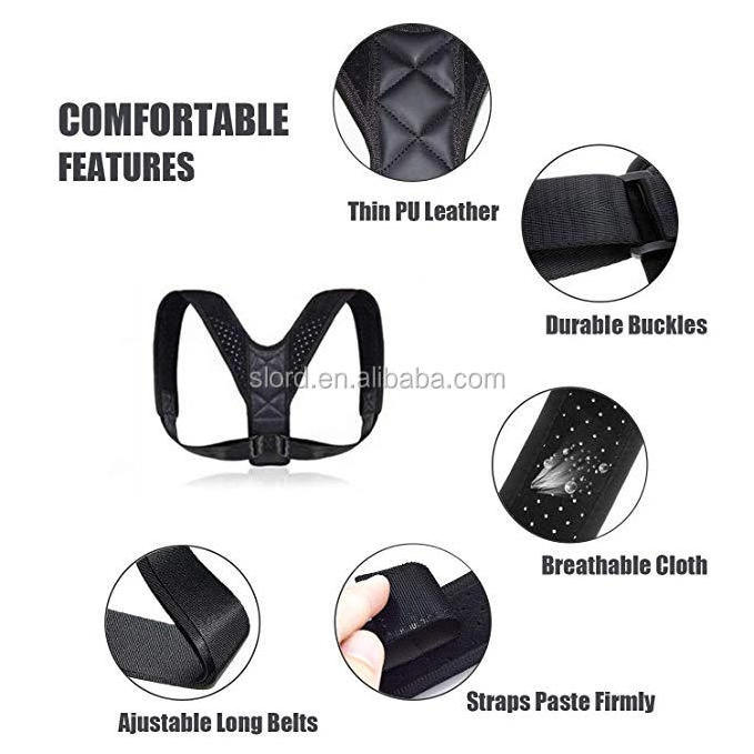 Adjustable Posture Corrector for Men Women Neck Pain Relief Back Posture Brace M/L Size