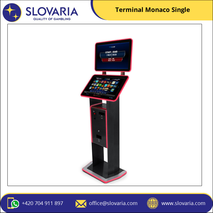 Manufacturer's Single Monaco Arcade Game Video Kiosk Cabinet with Online Game Software Entertainment Products for Sale