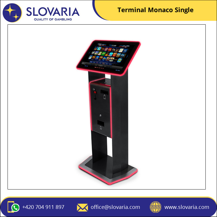 Manufacturer's Single Monaco Arcade Game Video Kiosk Cabinet with Online Game Software Entertainment Products for Sale