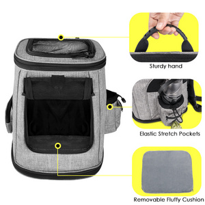 Wholesale Portable Pet Travel Carrier Backpack Bag Airline Approved Breathable Large Capacity Dog Backpack Pet Carrier