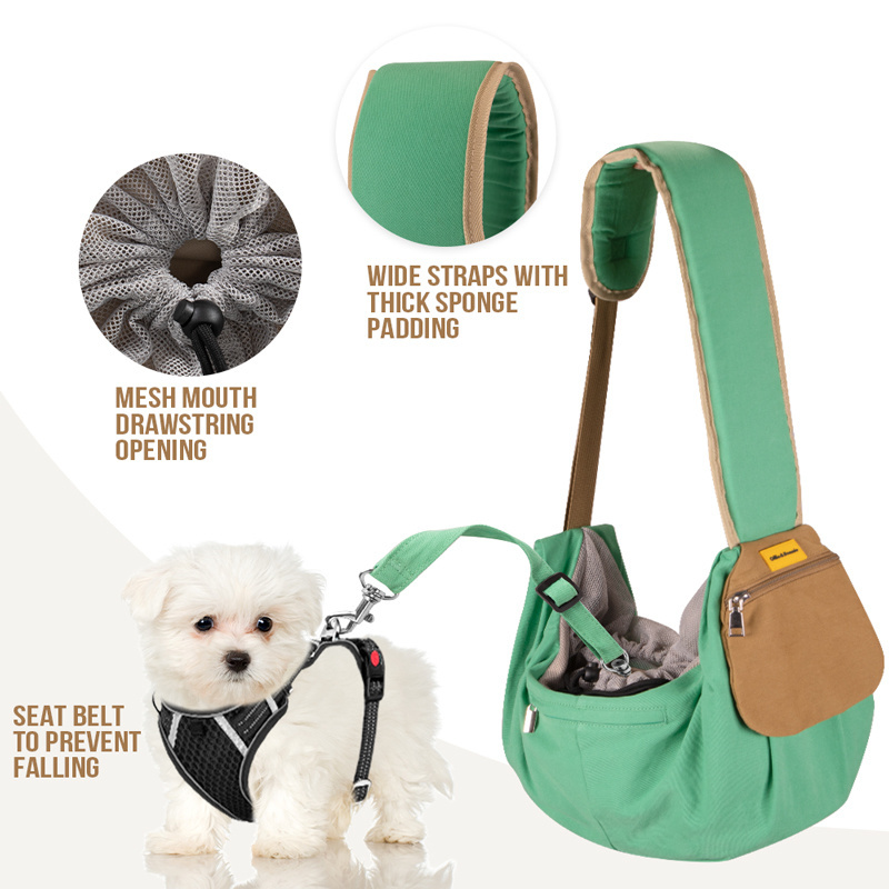 Pet supplies Single Shoulder Dog Bag Manufacturer Dog Pet Carrier Bag Outdoor Slings Carriers For Puppy Dog Carrier Sling