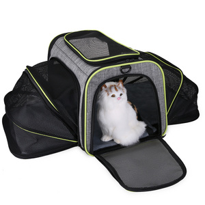 Foldable Extendable Light Pet Carriers Bags House Airline approved Car Cages for Dog Cat Rabbits small animals PET CARRIER