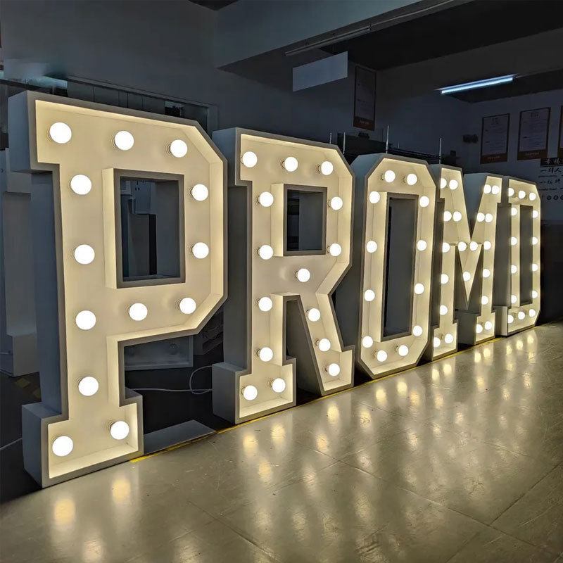 Popular Product Custom 3ft 4ft Marquee Letters Marry Me Large Big Wedding Love Giant Light Marquee Letter