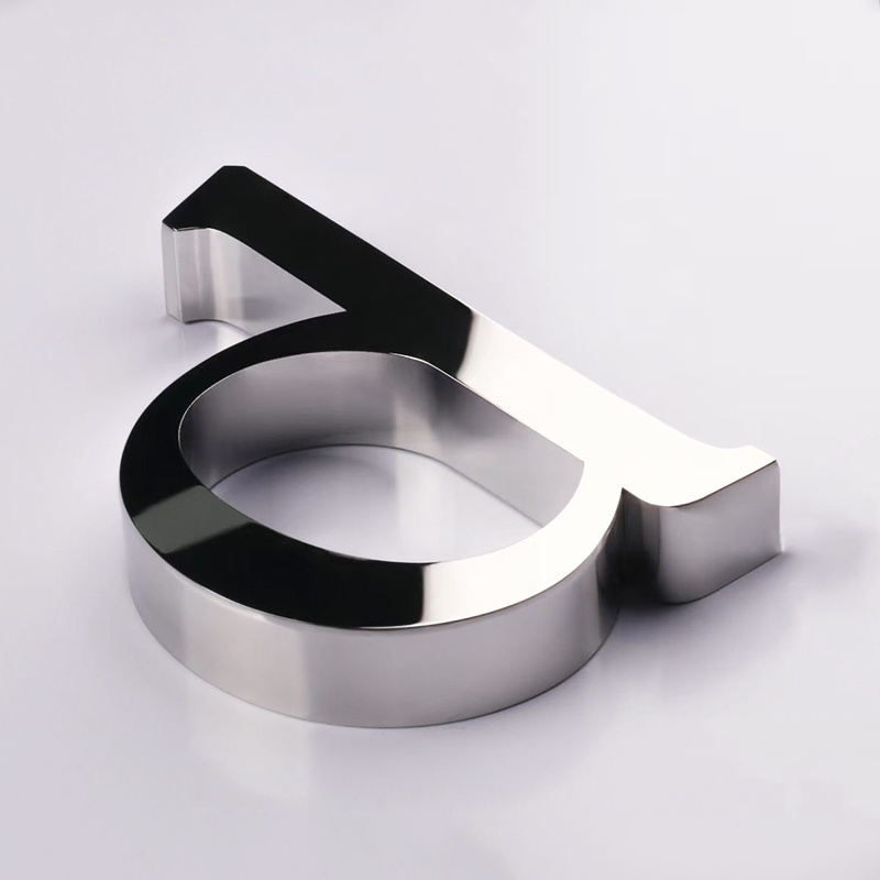 China Best Selling Product Indoor Outdoor Gold Mirror Stainless Steel Channel Letter Sign 3d Metal Letter