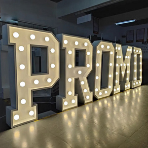 Wholesale Wedding Decor Lights Marquee Letter 4ft Marquee Numbers Custom Metal Led Marquee Letters