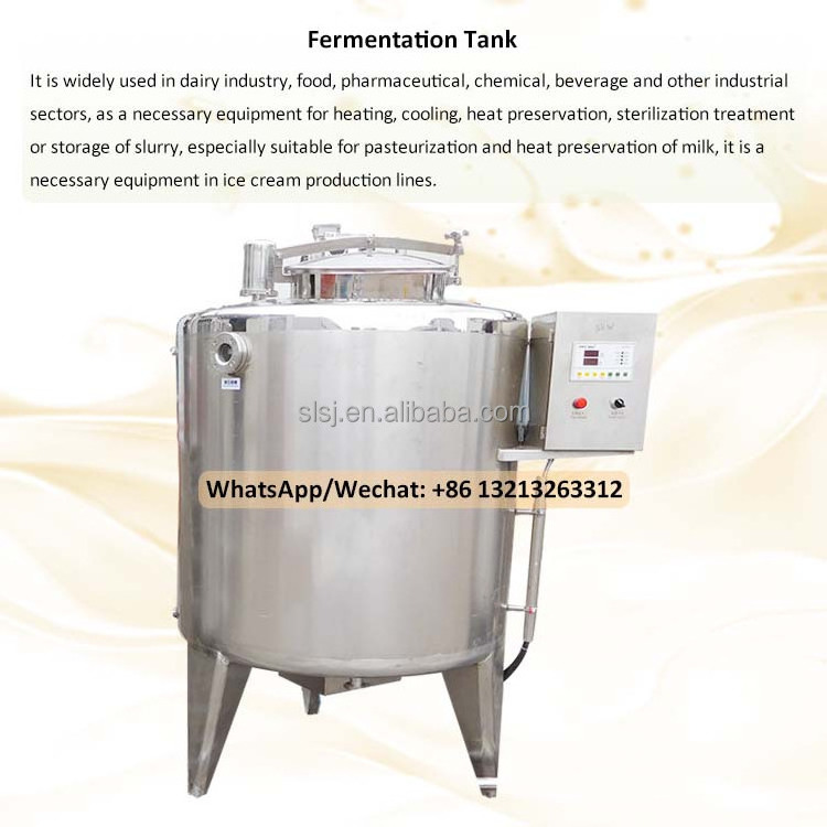 Stainless Steel Fermenter 20 Ton Fermentation Yeast Making Machine Beer Fermentation Tank With 100l 20l 500l 800l 1000l