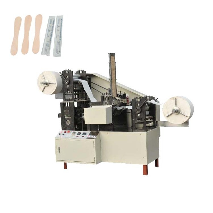 Disposable Wood Cutlery Machine Wood Spoon Packing Chopsticks Wrapping Machine Toothpick Packing Machine