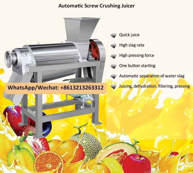 Industrial Juicer Tomato Ginger Grapes Oranges Apple Lemon Juice Making Machine Fruit Pressing Juicer