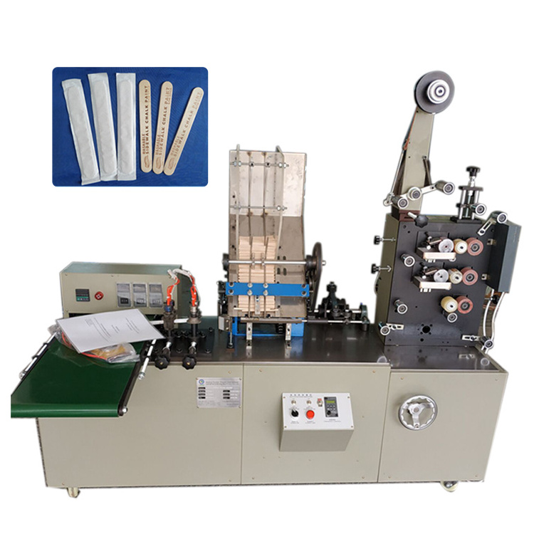 Disposable Wood Cutlery Machine Wood Spoon Packing Chopsticks Wrapping Machine Toothpick Packing Machine