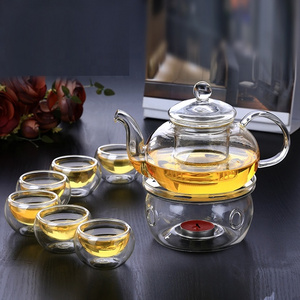 High Borosilicate Glass Tea pot tea pot set /teapot glass tea set/ new design tea sets with teapot