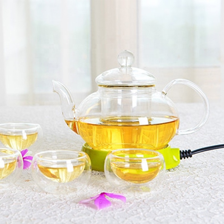 400ml/600ml/800ml Glass Teapot with Removable Infuser,Loose Leaf and Blooming Tea Maker,Flowering Tea Gift