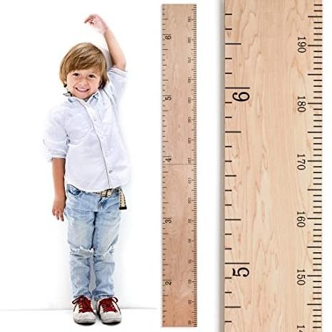 Free Height Measurement Milestone Markers Ecofriendly Wooden Ruler Growth Chart For Kids Boys Girls Room Wall Decorations