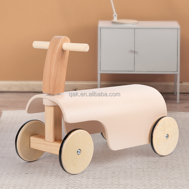 Kids educational Wooden Balance Car Baby Walker Stroller toddler ride on toy