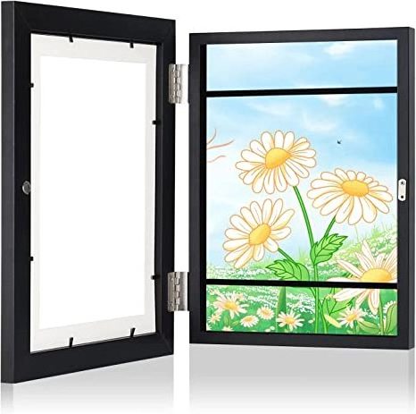 Kids Art Frames Front Opening Kids Artwork Frames Changeable Picture Display Holds 150 Pieces A4 Paper