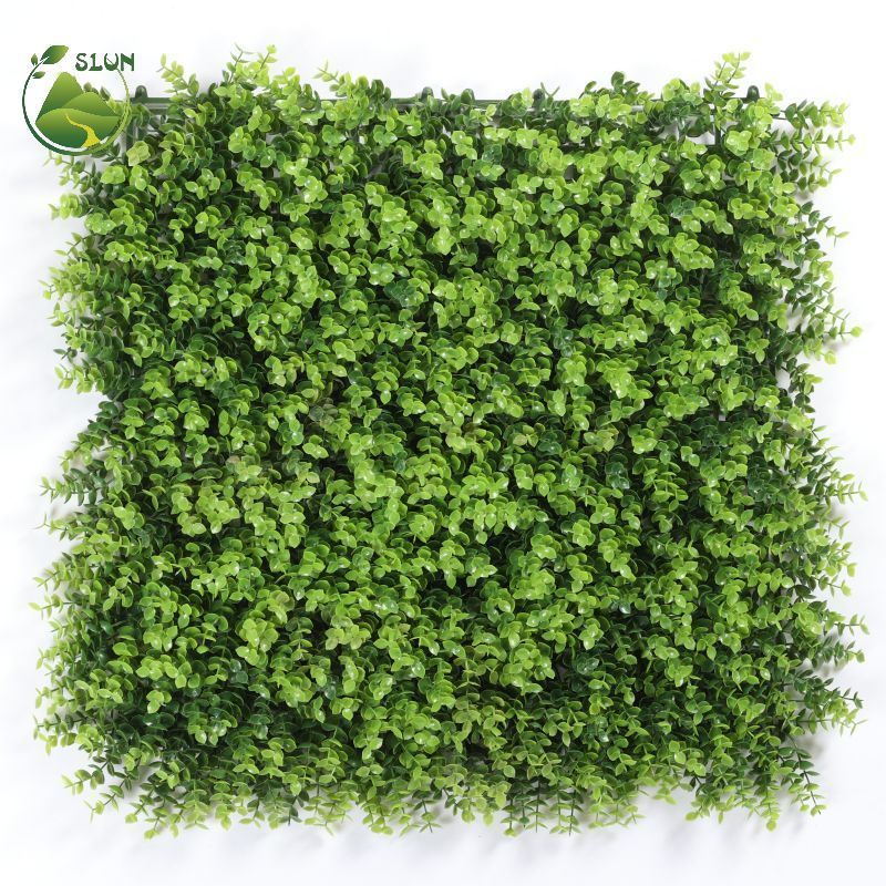 Environmental Fireproof PE artificial green grass wall artificial jungle plants backdrop artificial wall