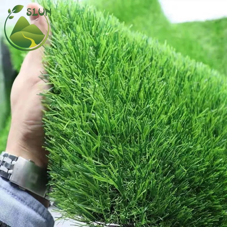 Machine Cut Artificial Turf Landscape Green grass Carpet Artificial Outdoor Rug Grass