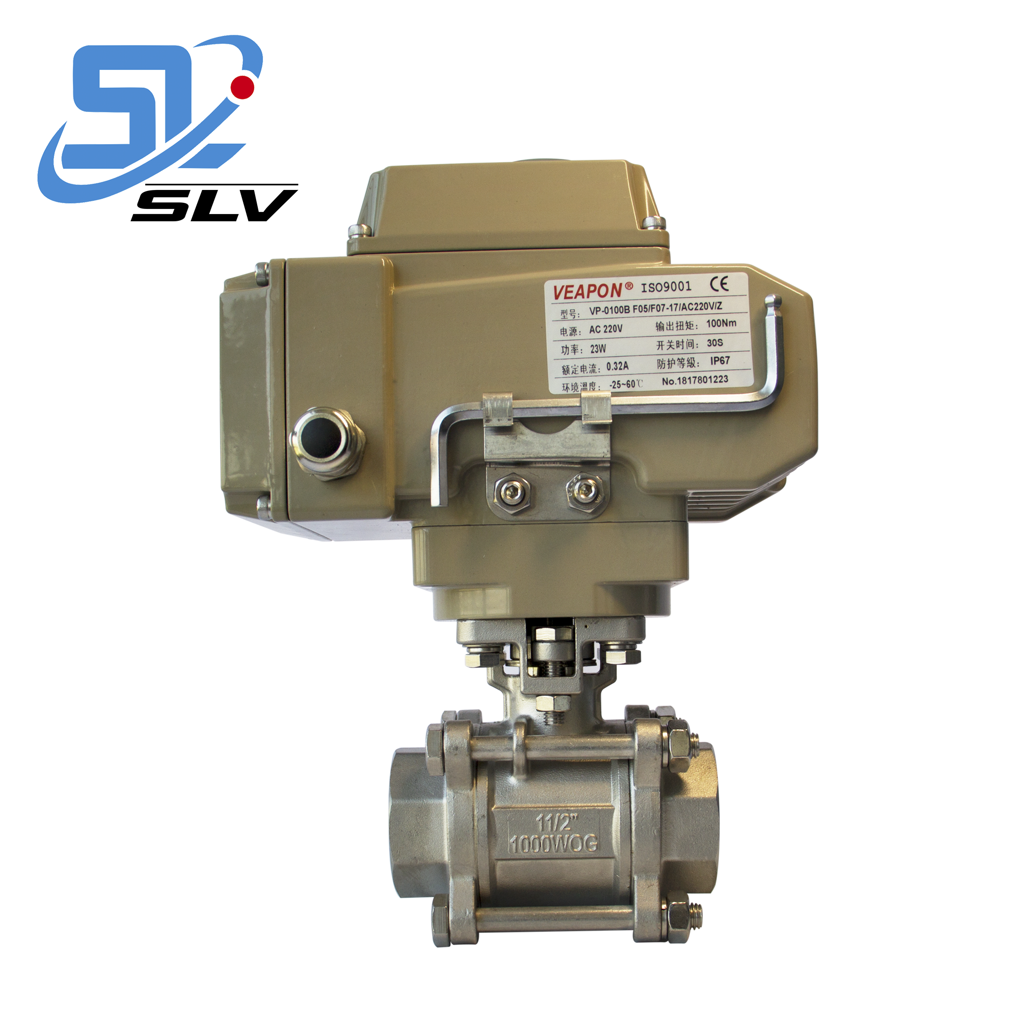 Motorized Electric Control SUS316 304 Threaded Ball Valve