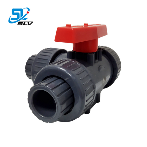 irrigation valve 3 way 8 inch plastic PPR UPVC CPVC PPH PVDF three way  manual ball valve