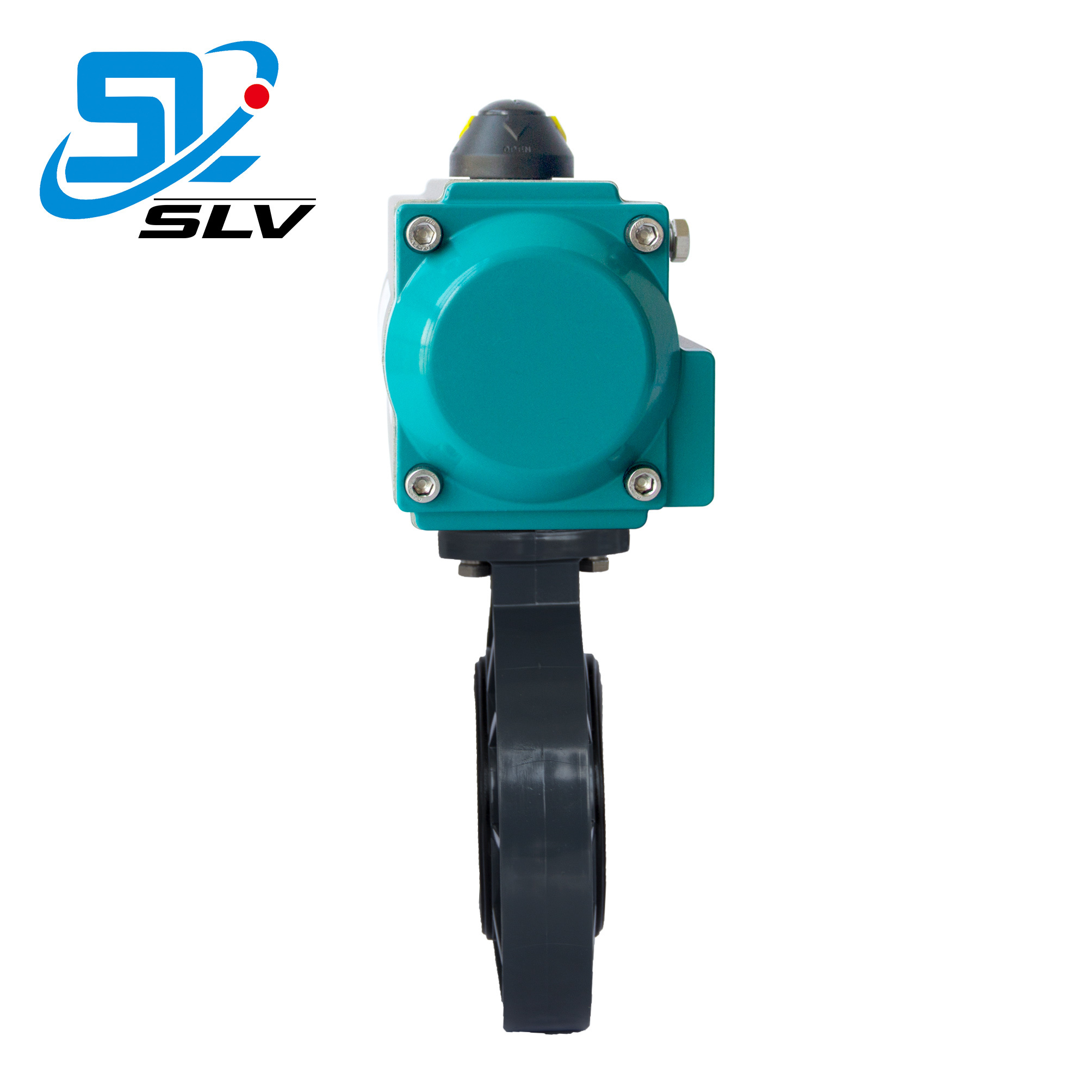 Factory price China OEM Pneumatic  PVC UPVC Plastic wafer Butterfly Valve for water gas oil