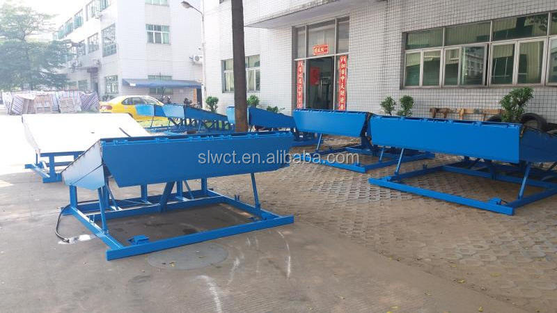 customized hydraulic lift table fixed container loading ramp dock yard ramp