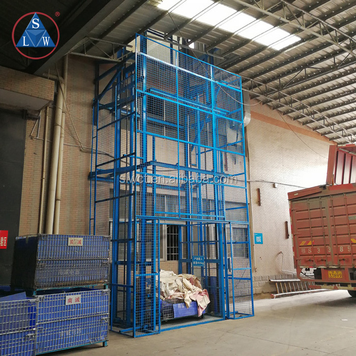 1000kg Hydraulic Electric Outdoor Material Lift Elevator