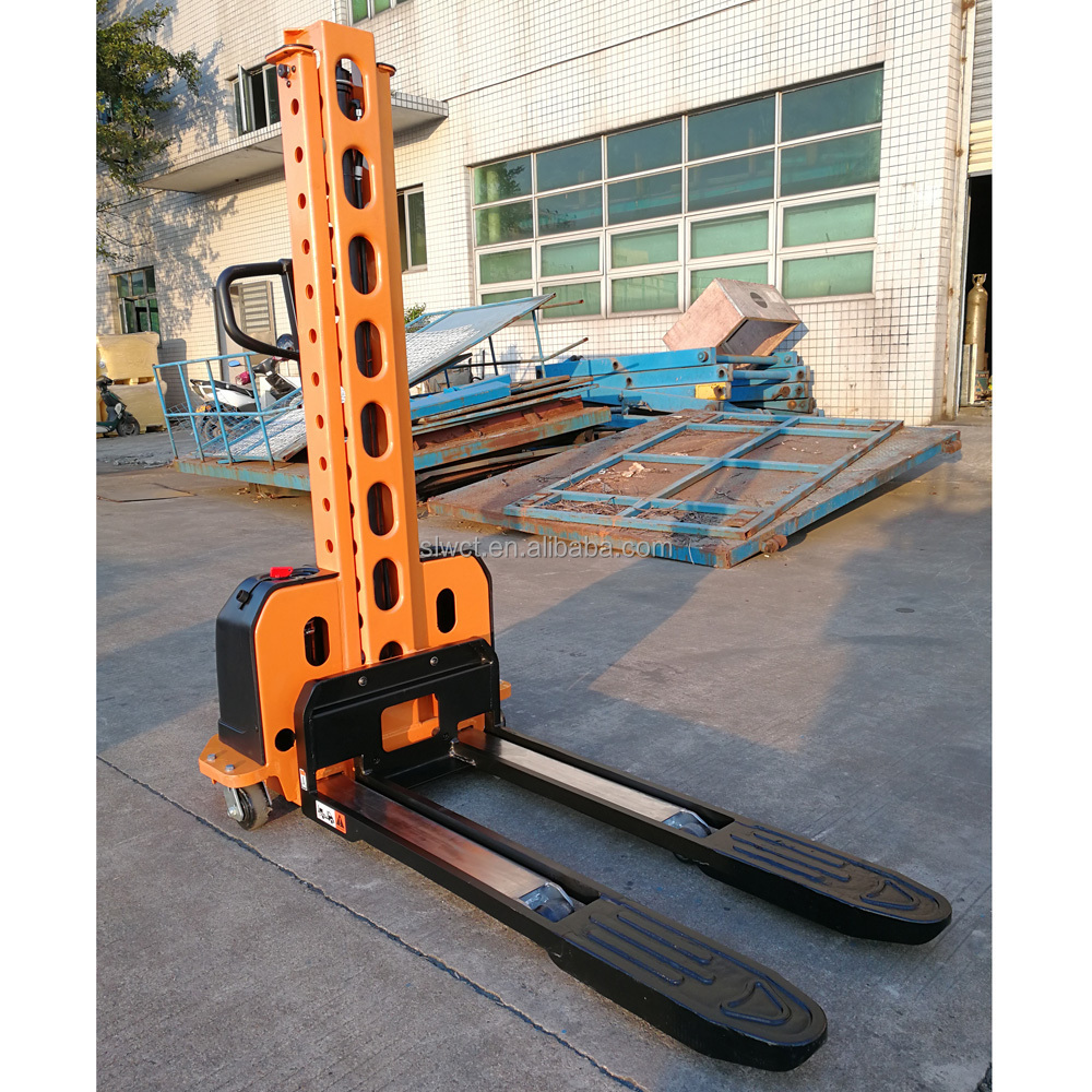 500kg Portable Self Loading Stacker Semi Electric Pallet Stacker