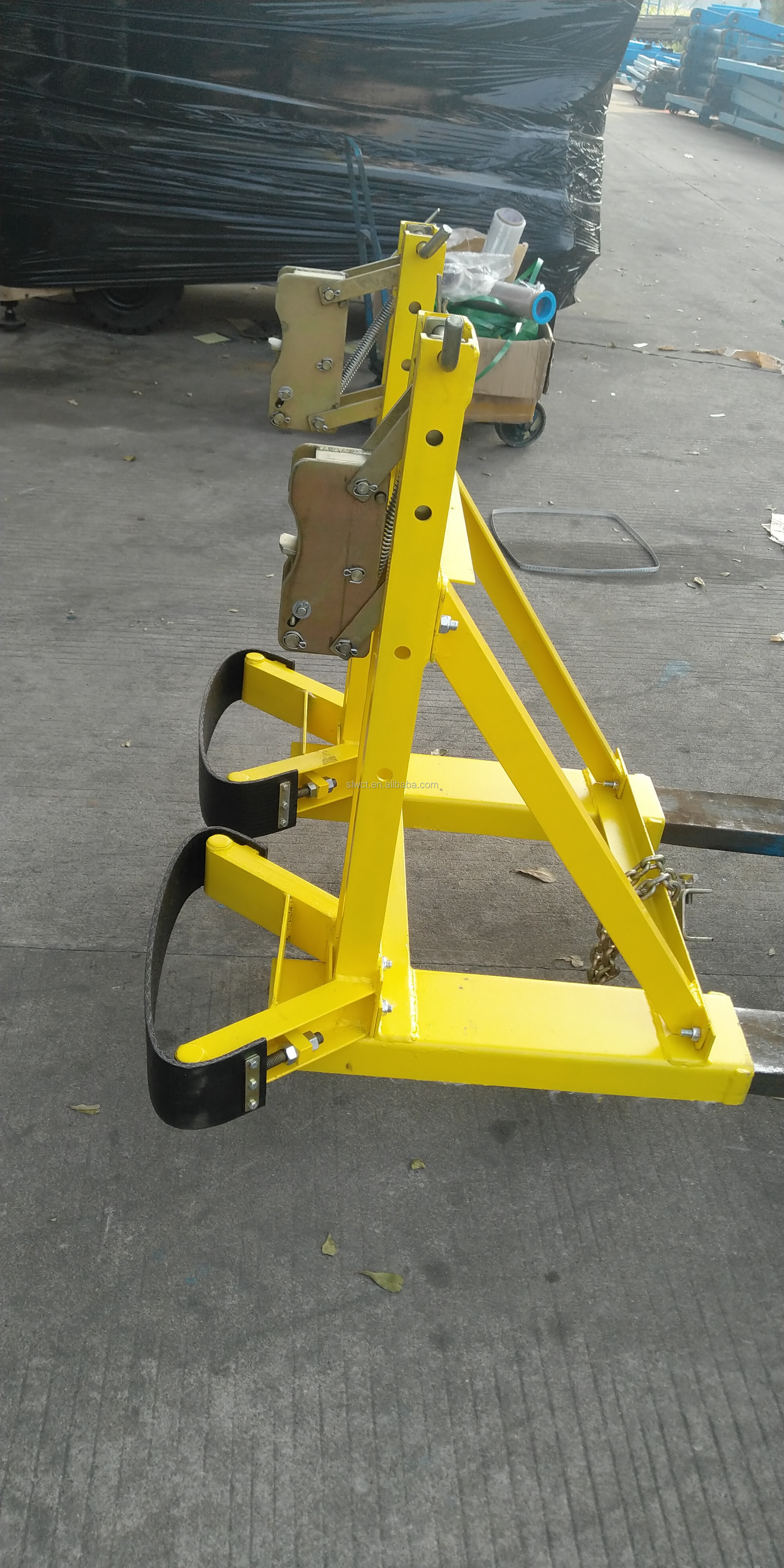 Drum forklift lifter forklift attachment drum clamp mechanical manual drum clamp