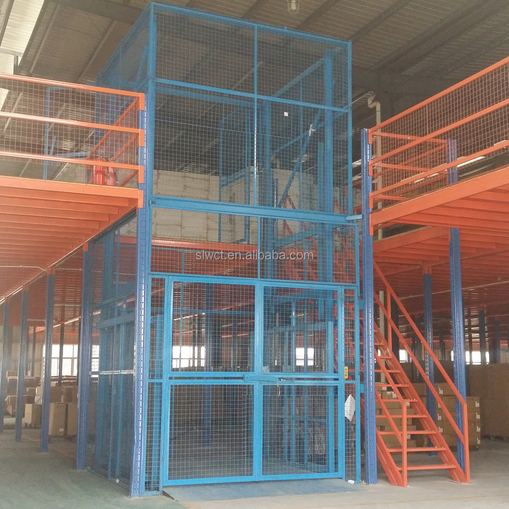 1000kg Hydraulic Electric Outdoor Material Lift Elevator