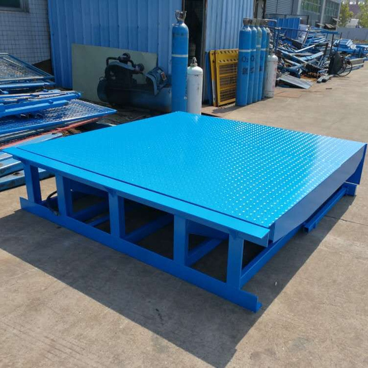 customized hydraulic lift table fixed container loading ramp dock yard ramp