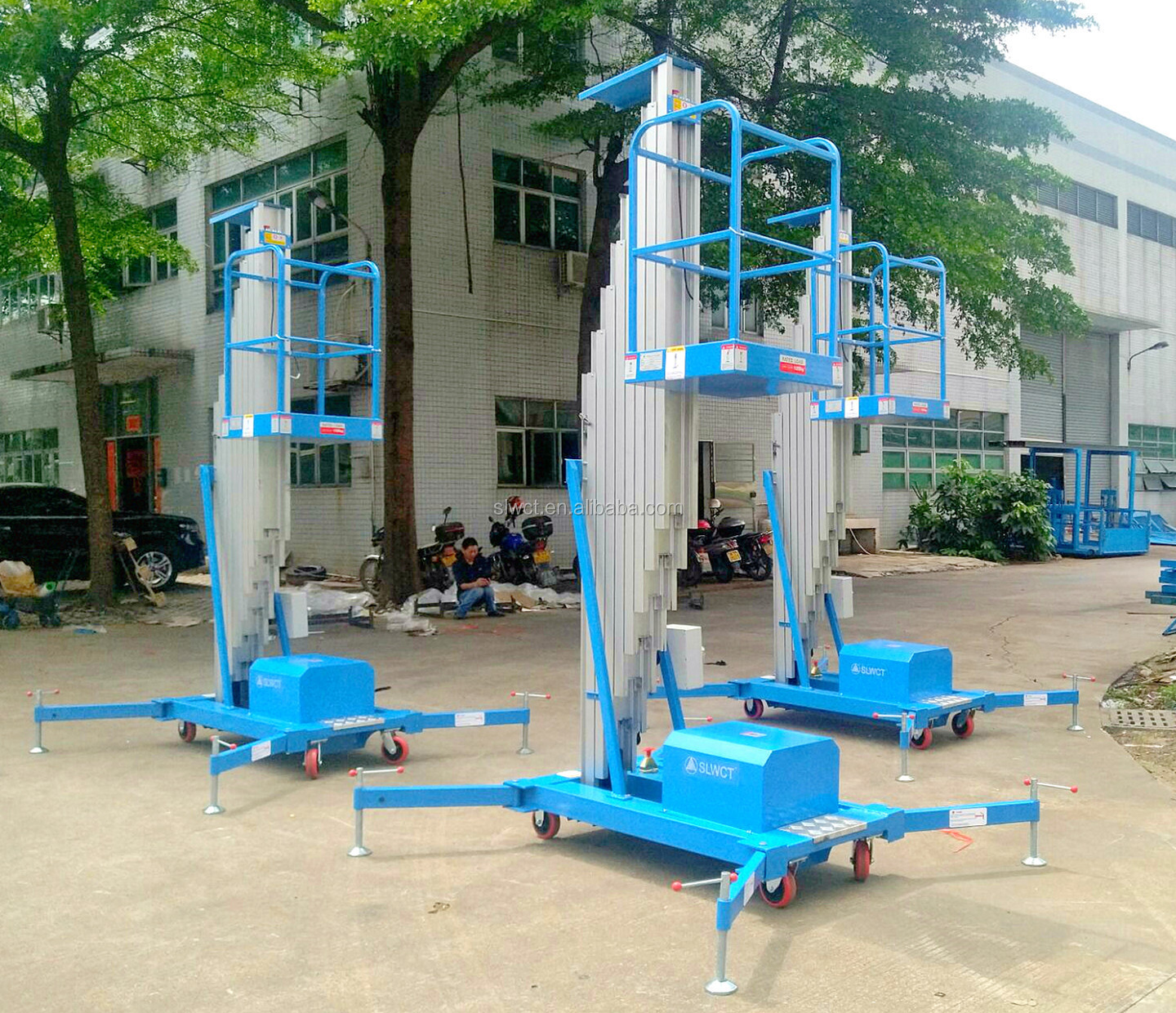 150kg Portable Electric Aluminium Platform Ladder