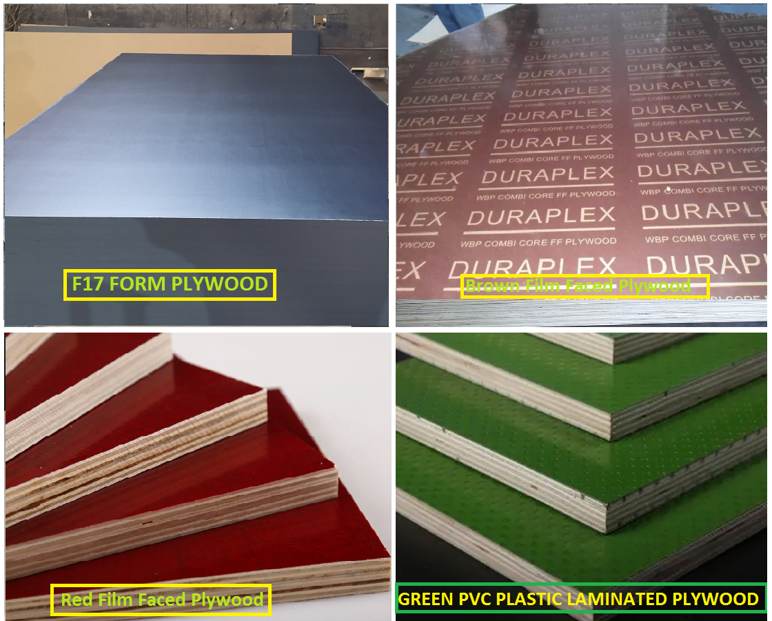 9mm different types laminated 19mm best 5x10 18mm hardwood plywood piece price supply sheet