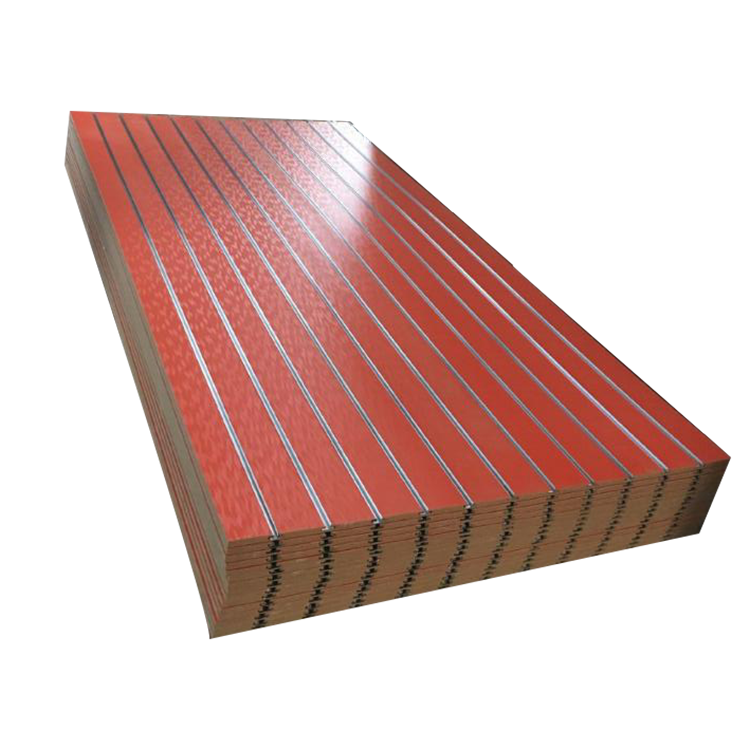 Slat wall panel/slatwall/Melamine MDF Slotted Board Panel  For Store Shop Showing