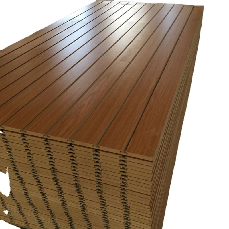 Slat wall panel/slatwall/Melamine MDF Slotted Board Panel  For Store Shop Showing