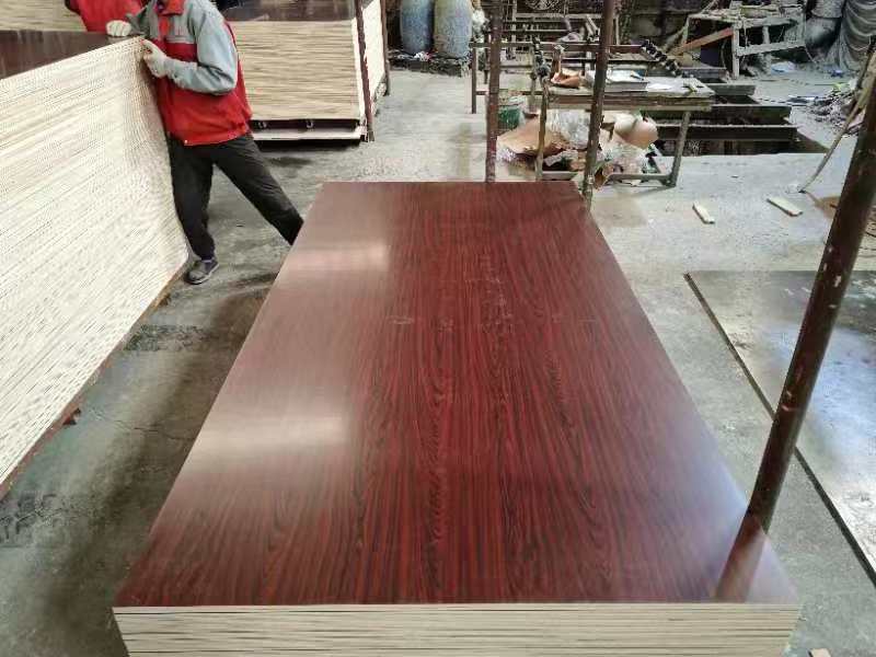 High Grade wood color melamine plywood Furniture Cabinet use