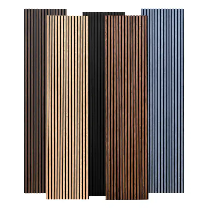 Acoustic wooden wall panels soundproof wood slat acoustic wall panels acoustic panels for interior decoration Wall And Ceiling