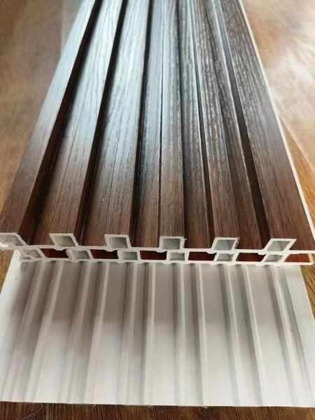 Modern pvc wpc wall panels designs for decor fluted wall panel wood plastic composite wpc flute