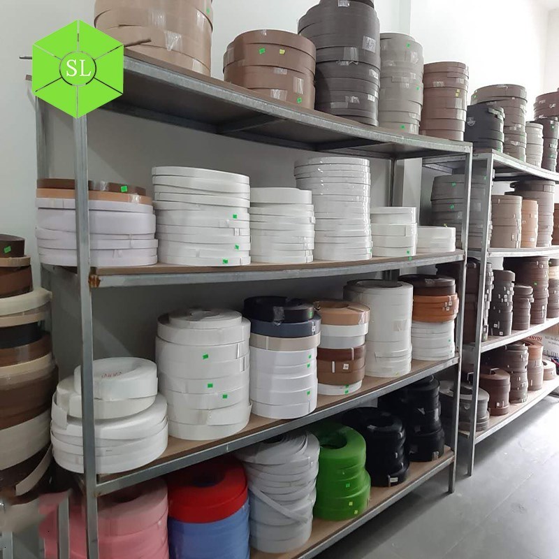 Furniture Accessory Plastic Edge Banding Tape / PVC Edge Banding