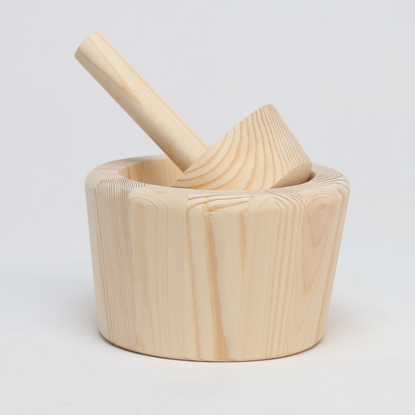 Wood Spice Grinder, Crush, Press, Mash Spices, Herbs, Garlic, Pepper, Guacamole,  Wooden Mortar and Pestle Set